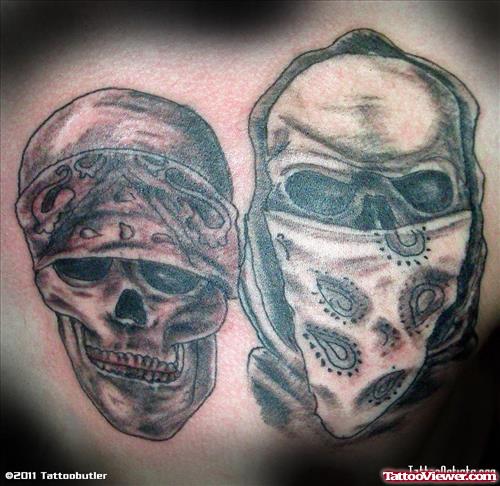 Gangsta Skull Tattoos Design
