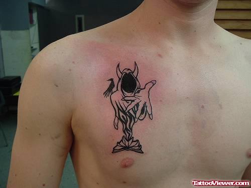 Gangsta Tattoo On Man Chest