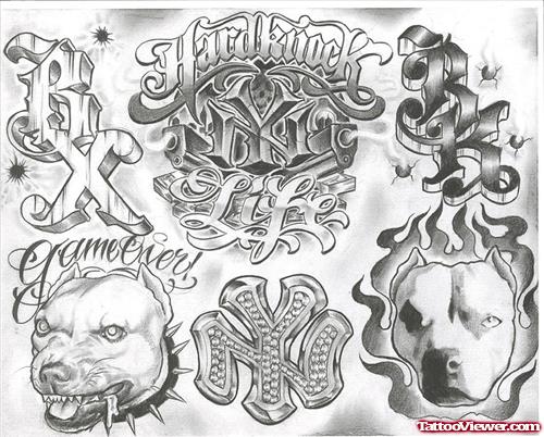 Gangster Tattoos Designs For Men