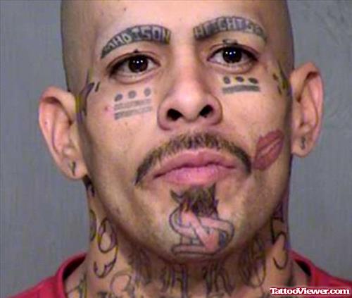 Gangsta Face Tattoo