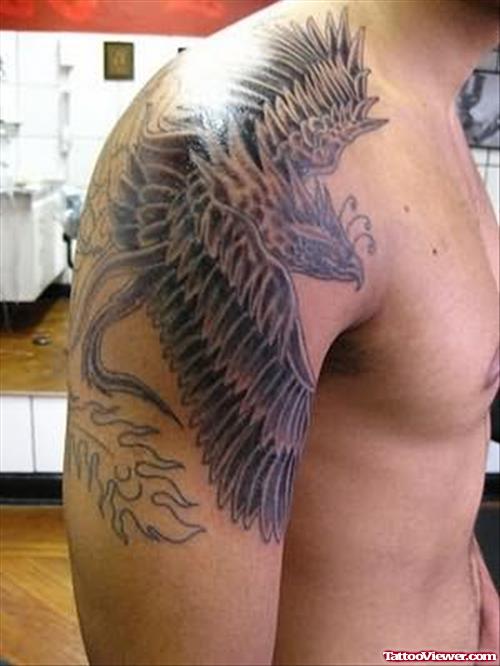 Shoulder Phoenix Tattoos Designs