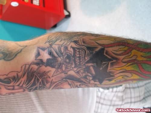 Gangster Arm Tattoo