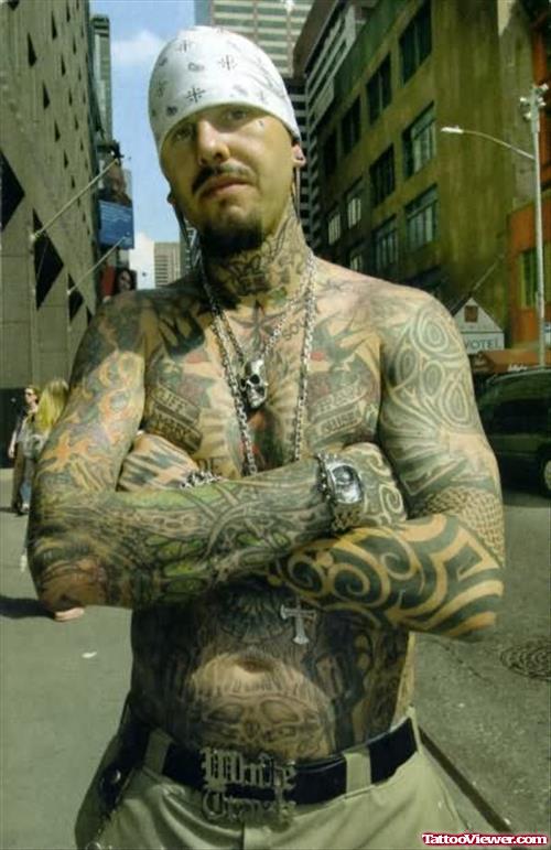 Gangsta Full Body Tattoo