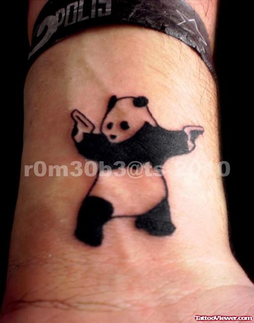 Gangsta Panda Tattoo