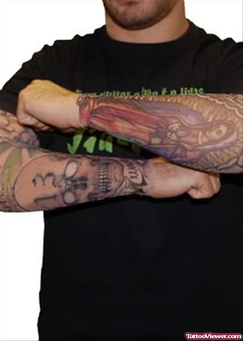 Gangsta Sleeve Tattoos For Men