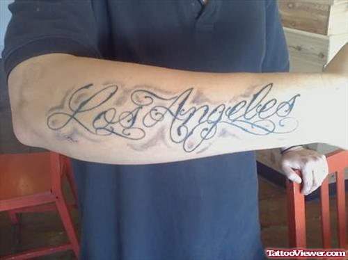Gangsta Style Tattoos On Arm