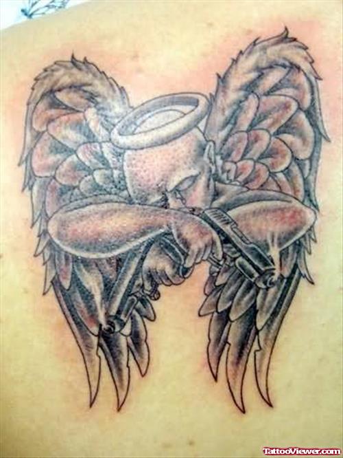 Gangsta Angel Winged Tattoos