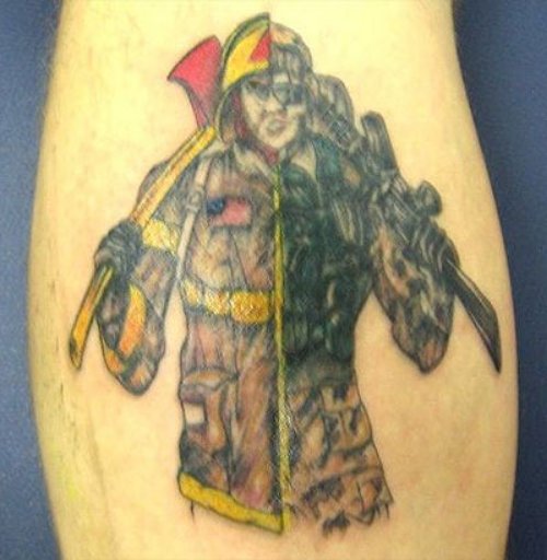 Gangsta With Weapons Tattoos