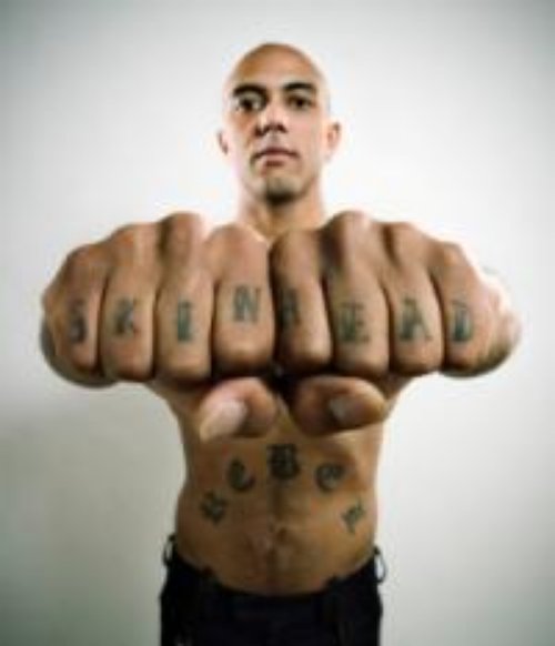 Gangsta Tattoo On Knuckles
