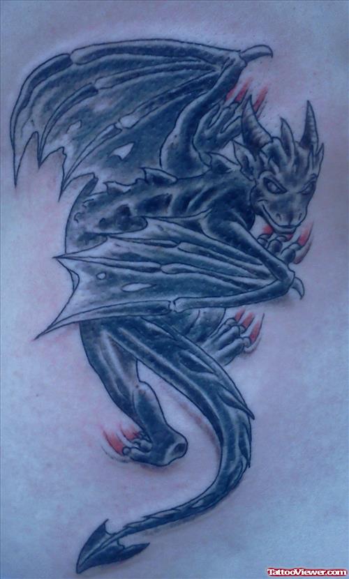 Flying Devil Gargoyle Tattoo