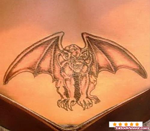 Gargoyle Tattoo On Chest