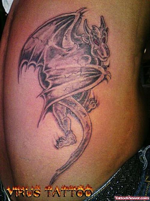 Gargoyle Tattoo On Side