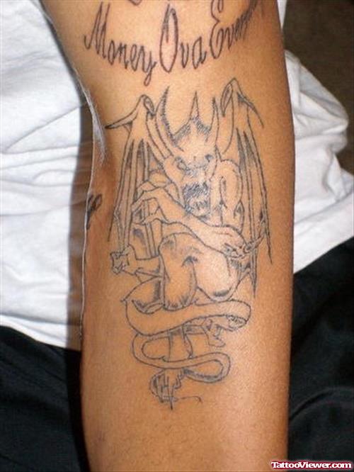Gargoyle Tattoo On Arm
