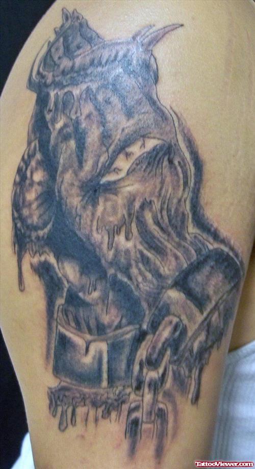 Melting Gargoyle Tattoo