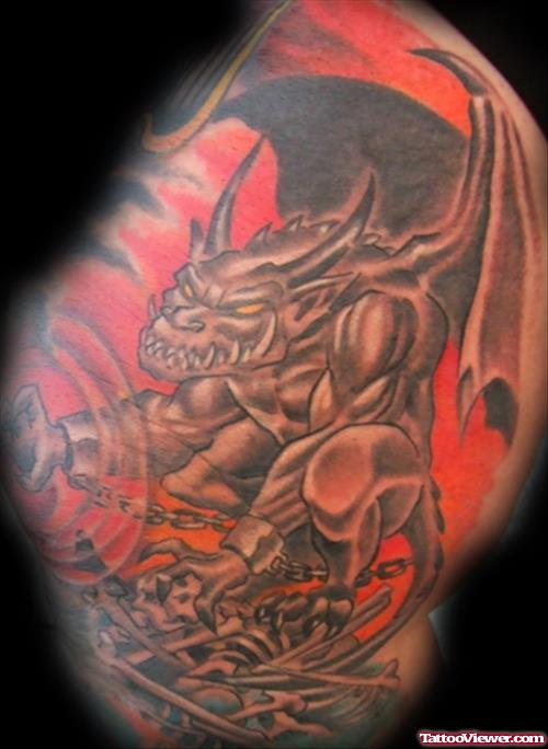 Maxon Gargoyle Tattoo