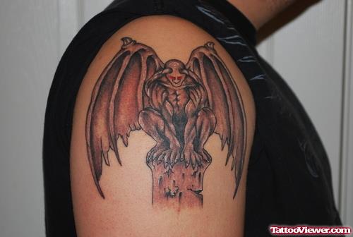 Man With Gargoyle Tattoo