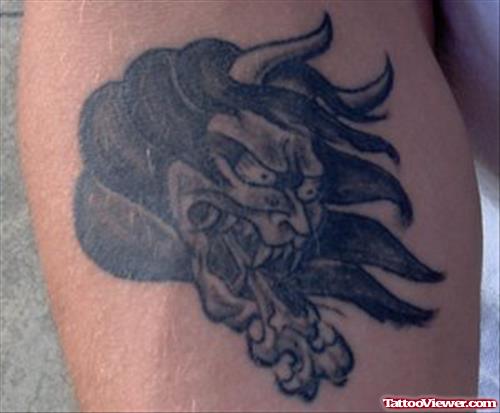 Hanya Gargoyle Head Tattoo
