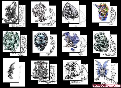 Gargoyle Tattoos Designs