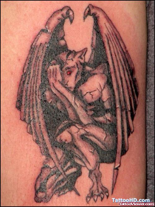 Devil Wings Gargoyle Tattoo