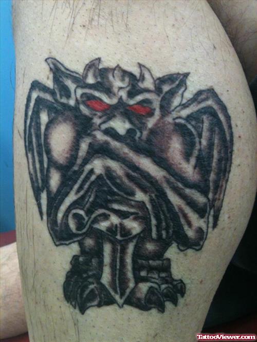 Attractive small Gargoyle Tattoo