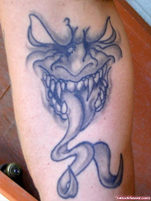 Gargoyle Tattoo On Left Bicep