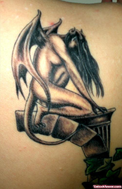 Gargoyle Female Tattoo