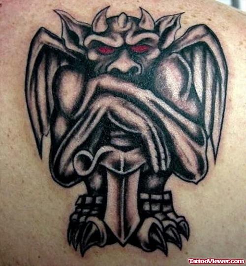 Demon Gragoyle Design Tattoo