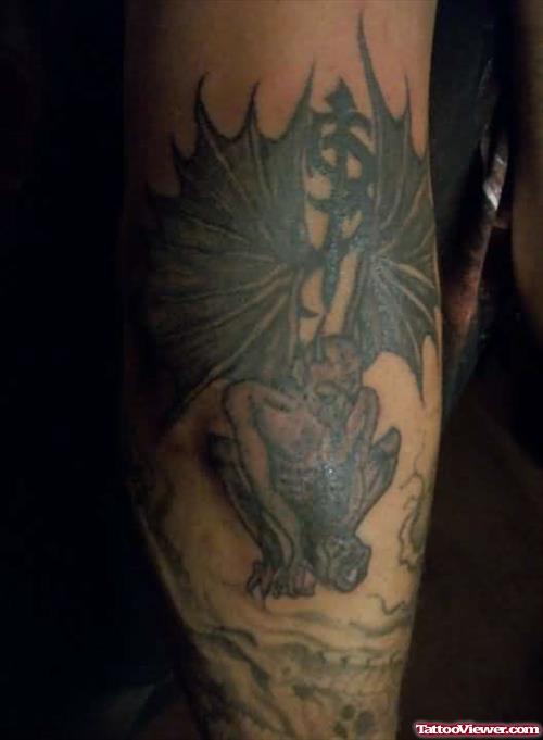 Gargoyle Skinny Tattoo