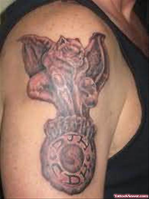 Gargoyle Demon Tattoo Image