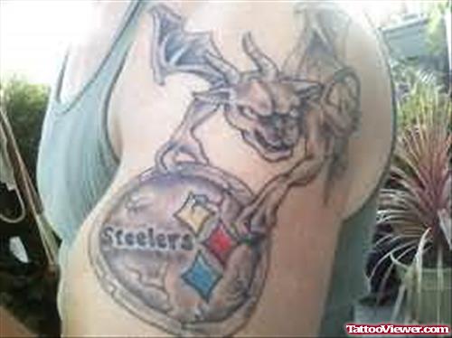 Gargoyle Steelers Tattoo