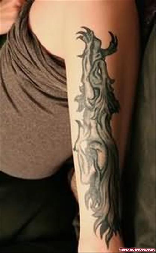 Gargoyle Tattoo Design For Bicep