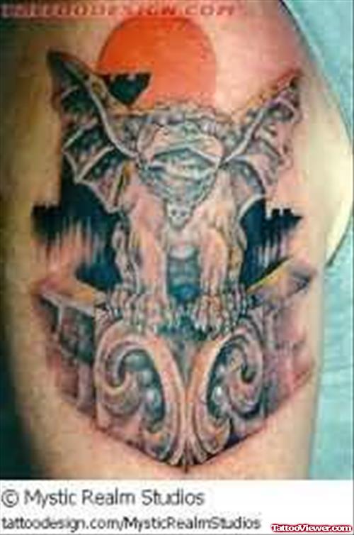 Shoulder Gargoyle Tattoo