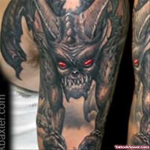 Gargoyle Demon Dangerous Tattoo