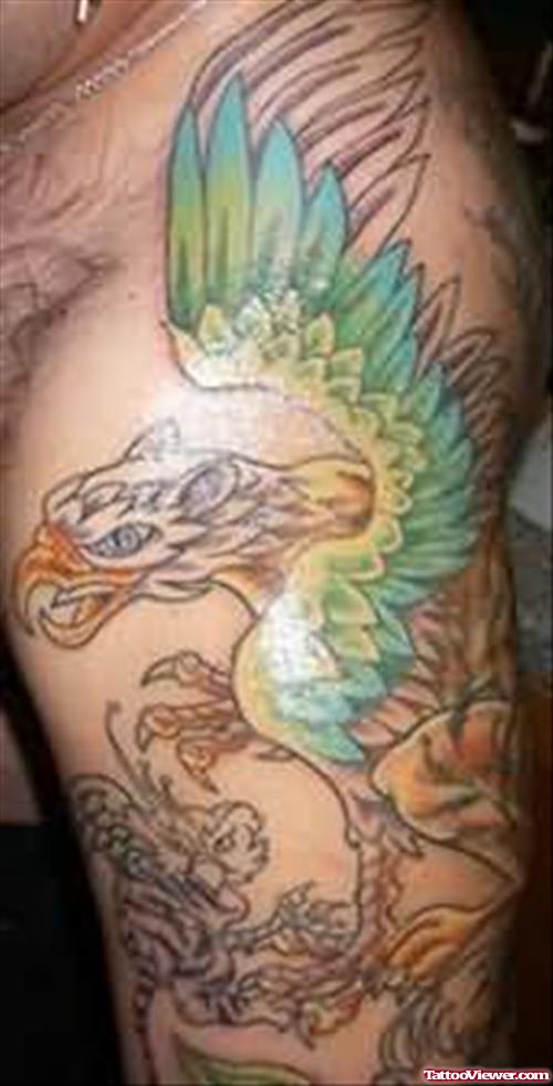 Gargoyle Tattoo On Bicep