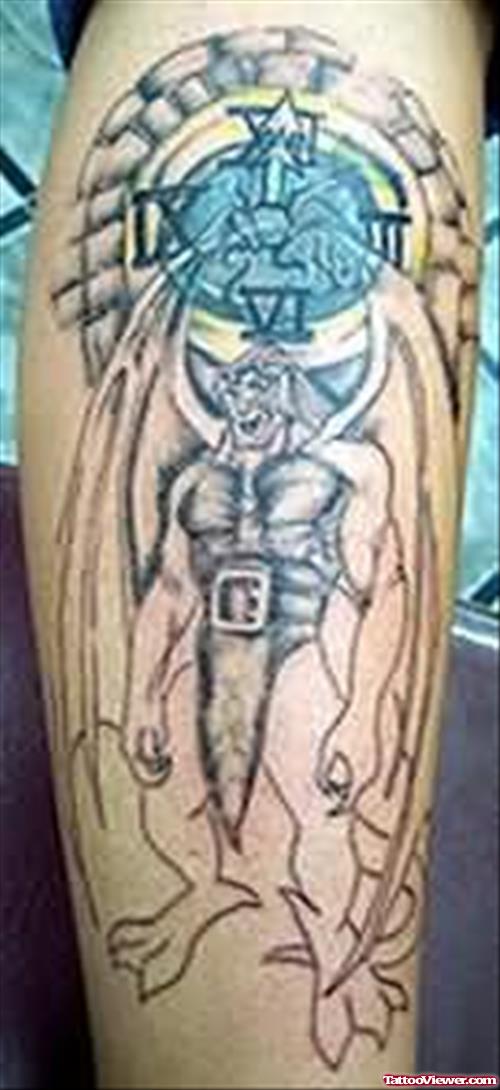 Frightening Gargoyle Tattoo