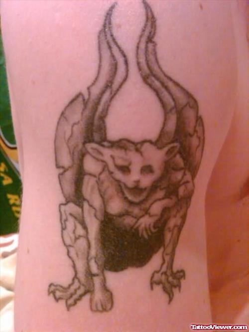 Gargoyle Tattoo Done in Camden