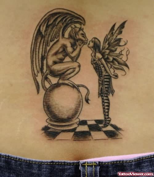 Cute Gargoyle Tattoo Design