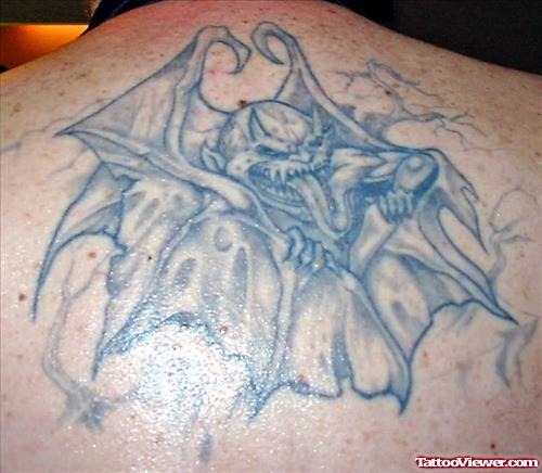 Gargoyle Demon Back Tattoo