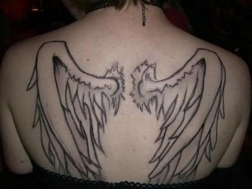 Wings Gargoyle Tattoos On Back
