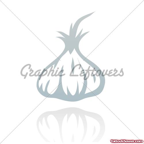 Tribal Garlic Tattoo Design