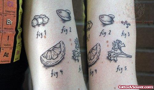 Garlic Pieces Tattoo