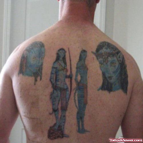 Avatar Geek Tattoo On Back
