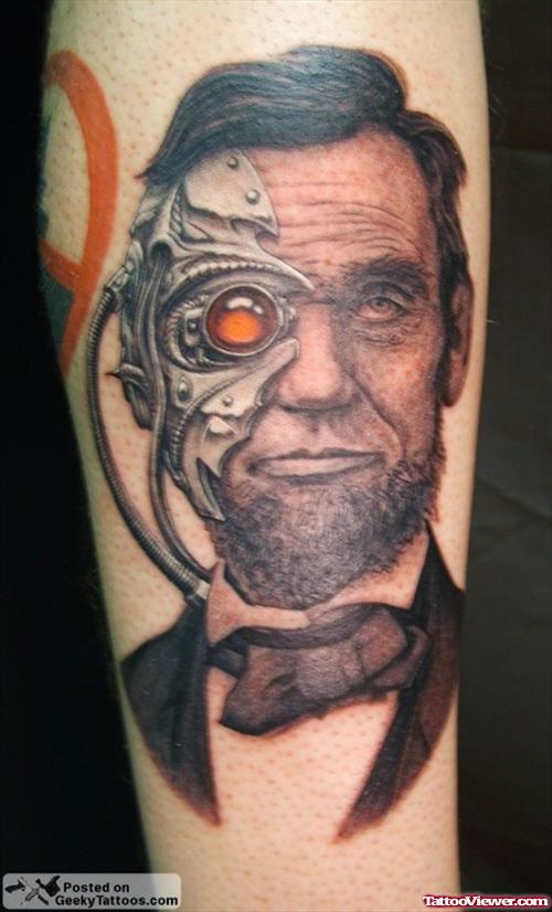 Biomechanical Geek Tattoo