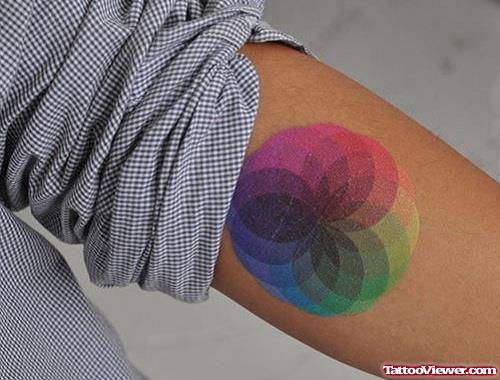 Awesome color Eprctrum Geek Tattoo