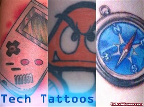 Awesome Color Geek Tattoos
