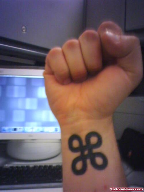 New Geek Tattoo On Right Wrist