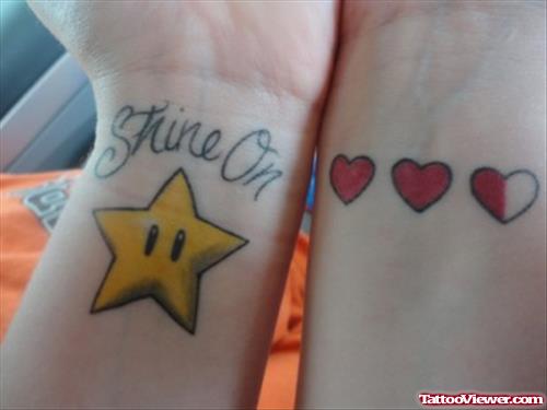 Geek Tattoos On Wrists For Girls