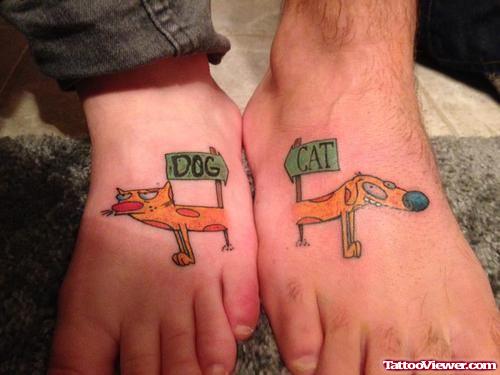 Beautiful Geek Tattoos On Feet