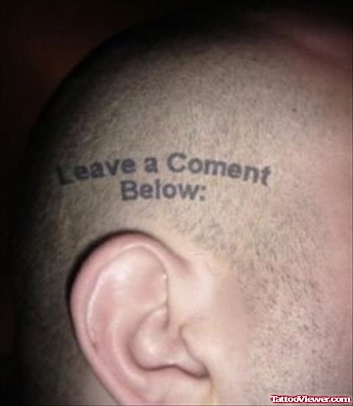 Leave A Comment Geek Tattoo On Heaf
