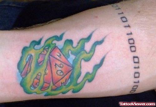 Cool Geek Tattoo On Arm